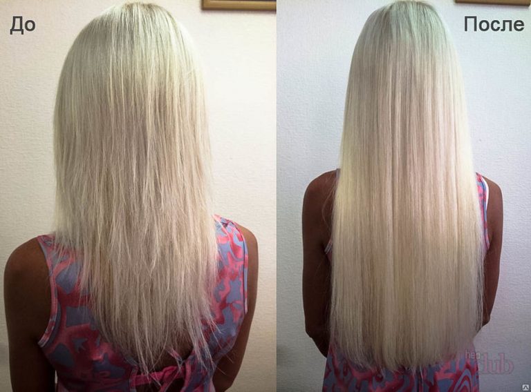 Нарощенные волосы волнистые до и после фото