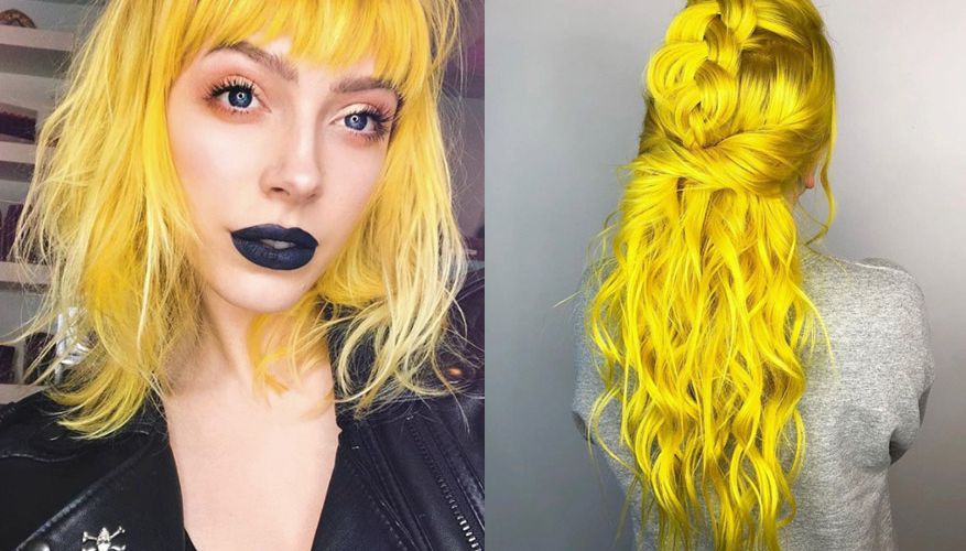 Как краситься с желтыми волосами
