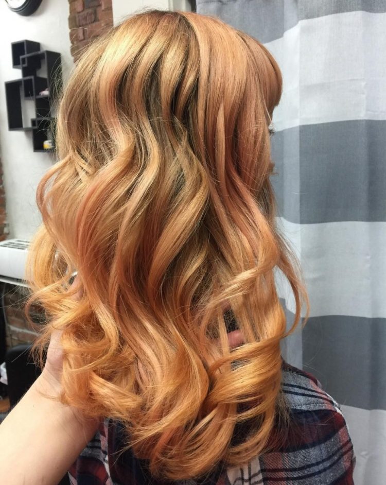 Цвет волос карамель фото