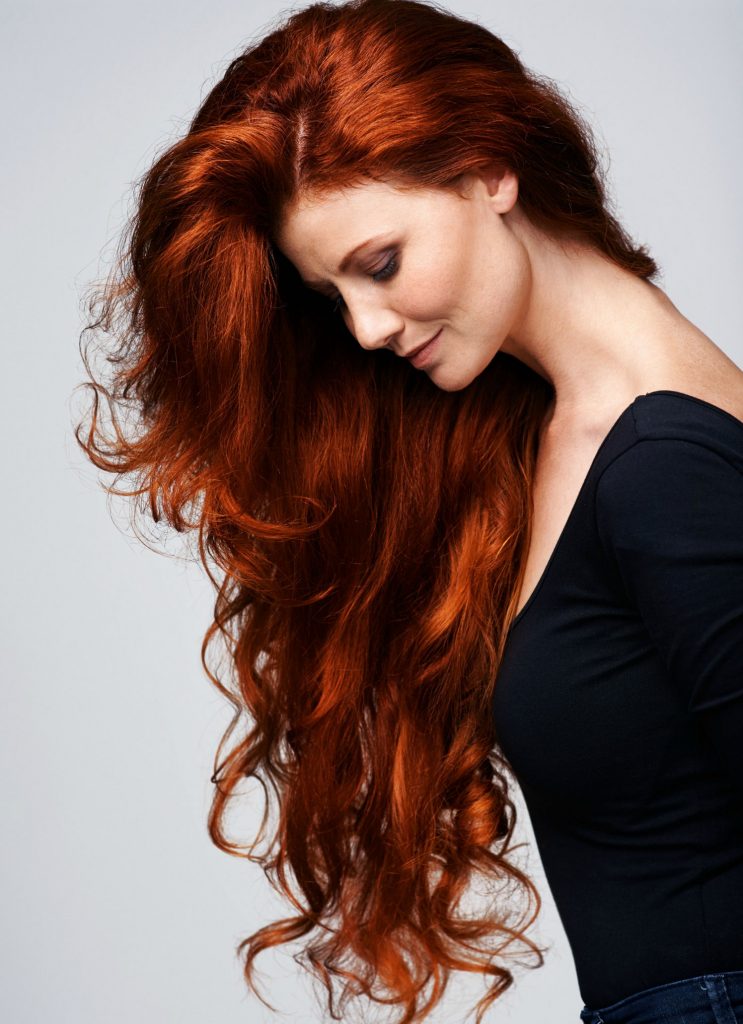 Цвет волос коричневый с рыжим оттенком фото