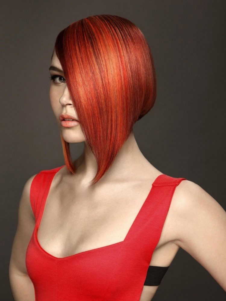 Омбре на рыжие волосы фото