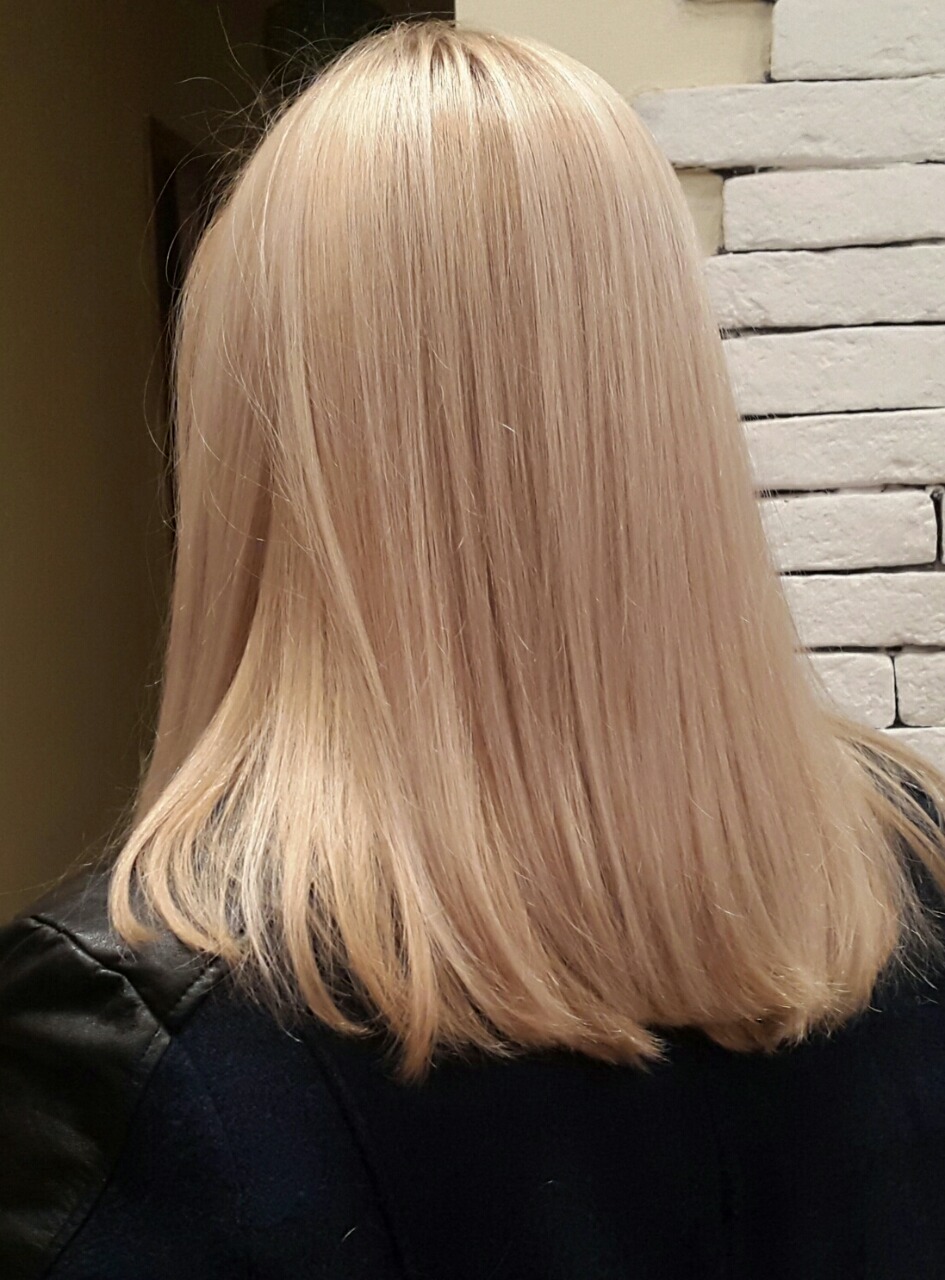 кремовый блонд цвет волос фото