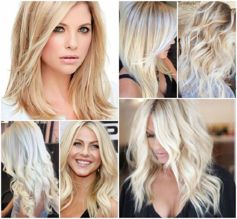 Красивое окрашивание блонд на средние волосы фото