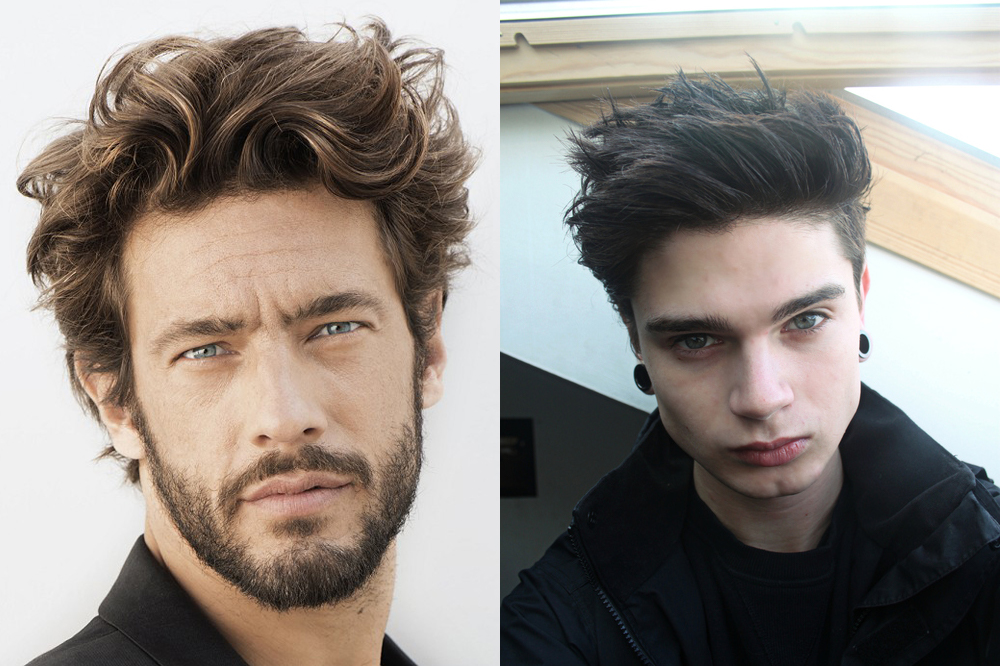 Мужское окрашивание волос до и после