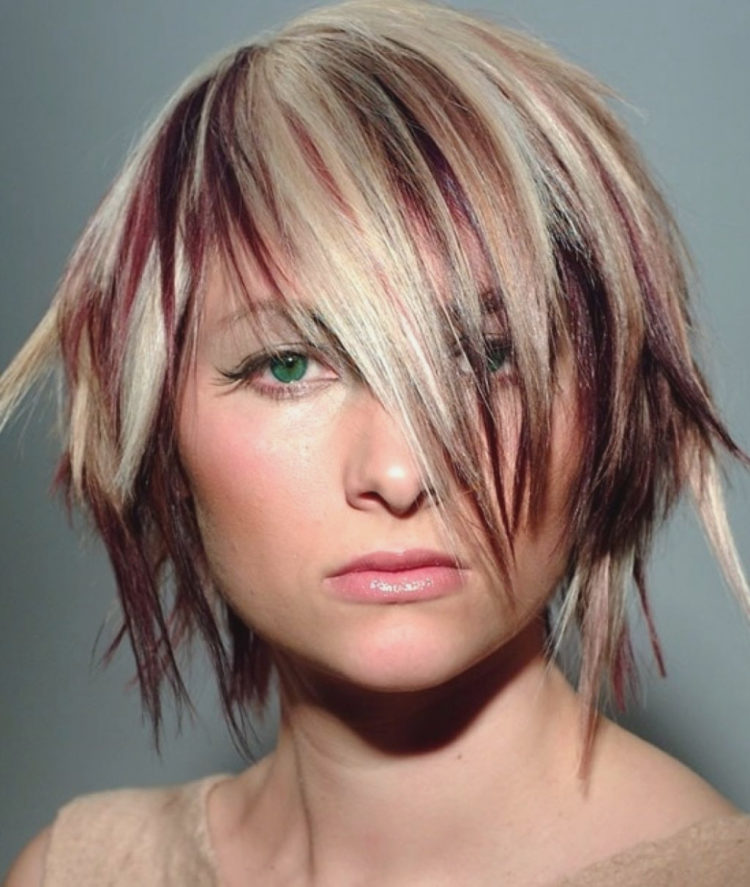 Фото окрашивания волос в два цвета на короткие волосы для женщин