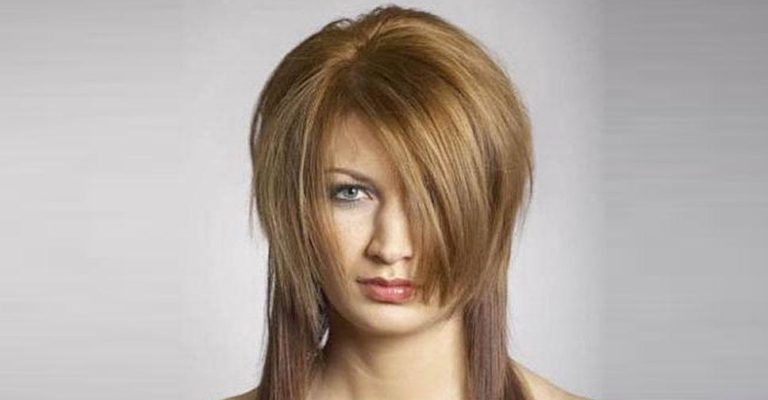 Двойное окрашивание волос на средние волосы фото с челкой